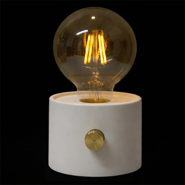 NO CABLE BATTERY white bordslampa LED